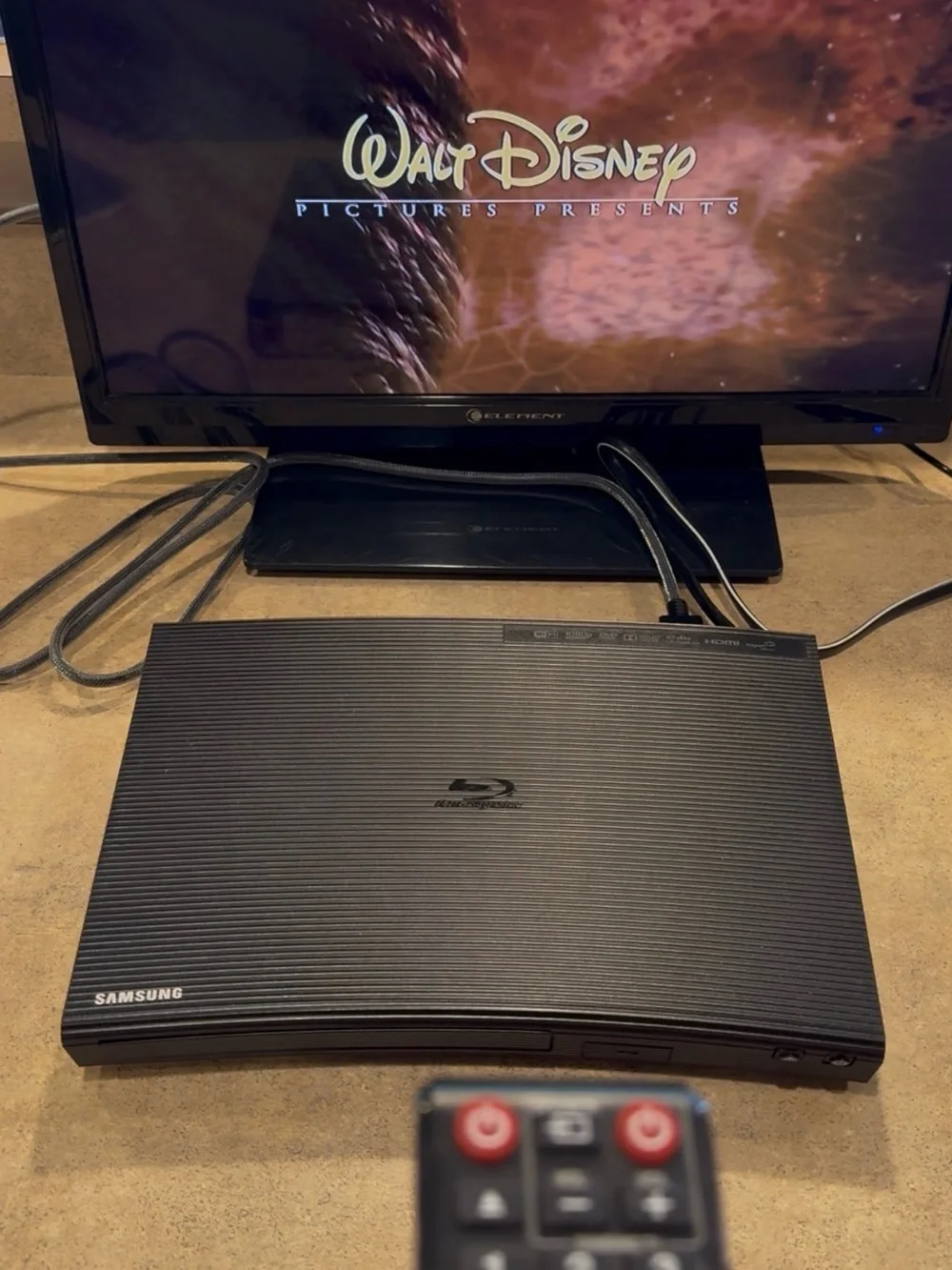 Samsung BD-JM57C Blu-Ray DVD Player Wi-Fi HDMI USB 1080p w/ Cables Remote Tested